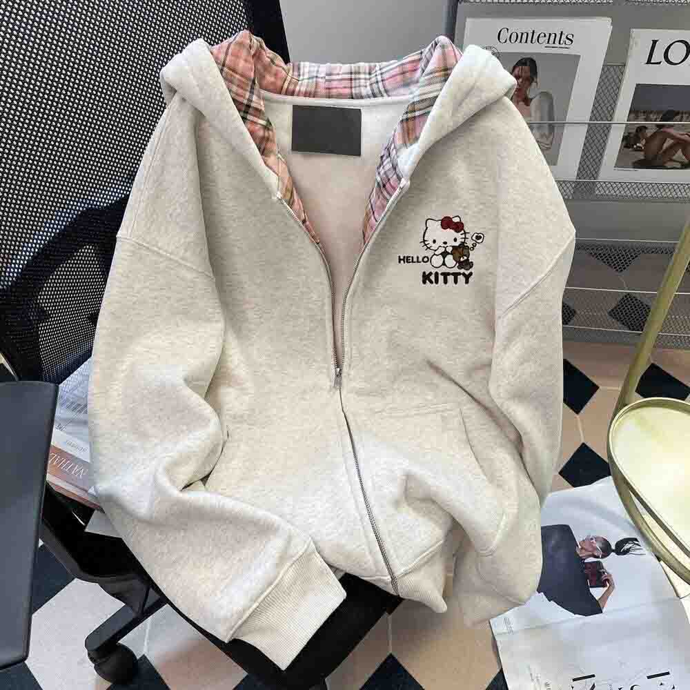 Winter Clothing For Sale - هالو كيتي سويت شيرت نسائي بقلنسوة،