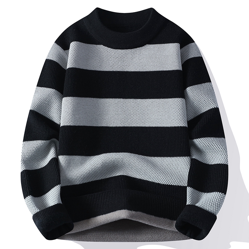 بلوفرات رجالية محبوكة بنمط مخط - مراجعة Winter Clothing Patterns وسعره