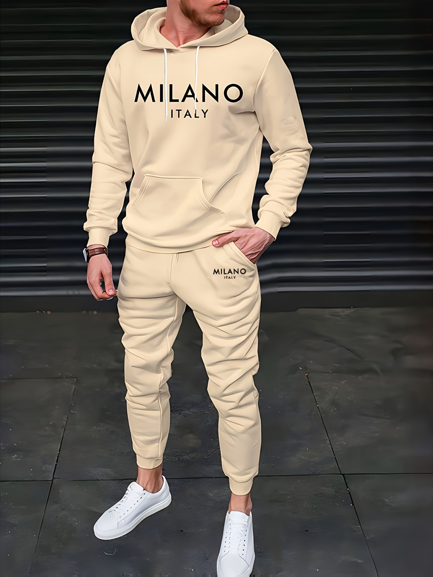 طقم هودي وبنطلون رجالي للربيع  - مراجعة Winter Clothing Affordable وسعره