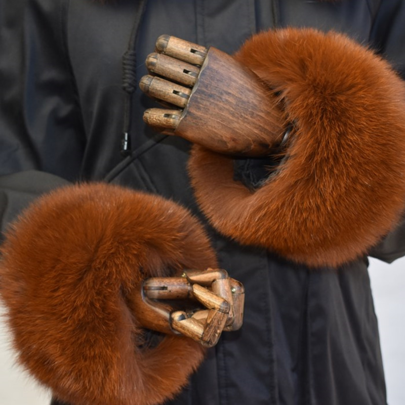 الثعلب الفراء الأصفاد للنساء ك - مراجعة Winter Clothing For Sale وسعره