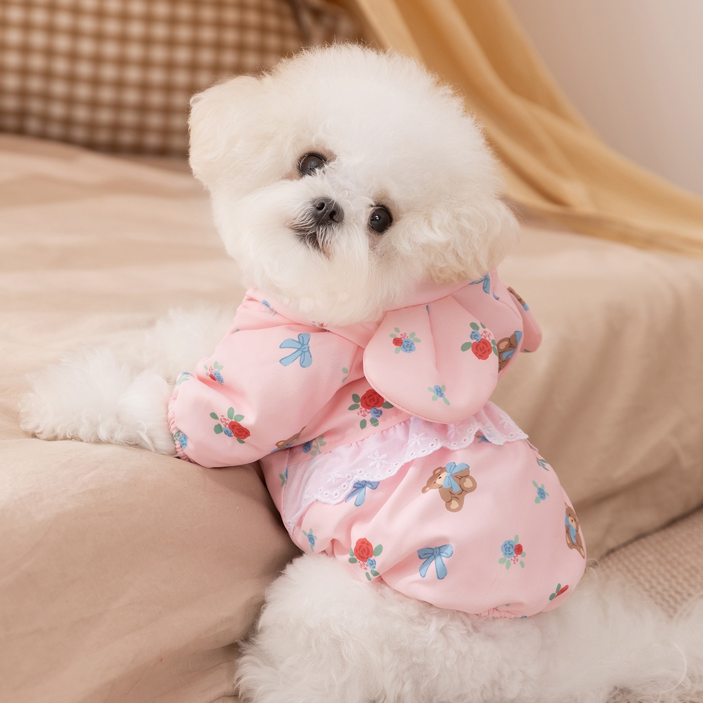 الشتاء روز منقوشة الكلب الملاب - مراجعة Winter Clothing Patterns وسعره